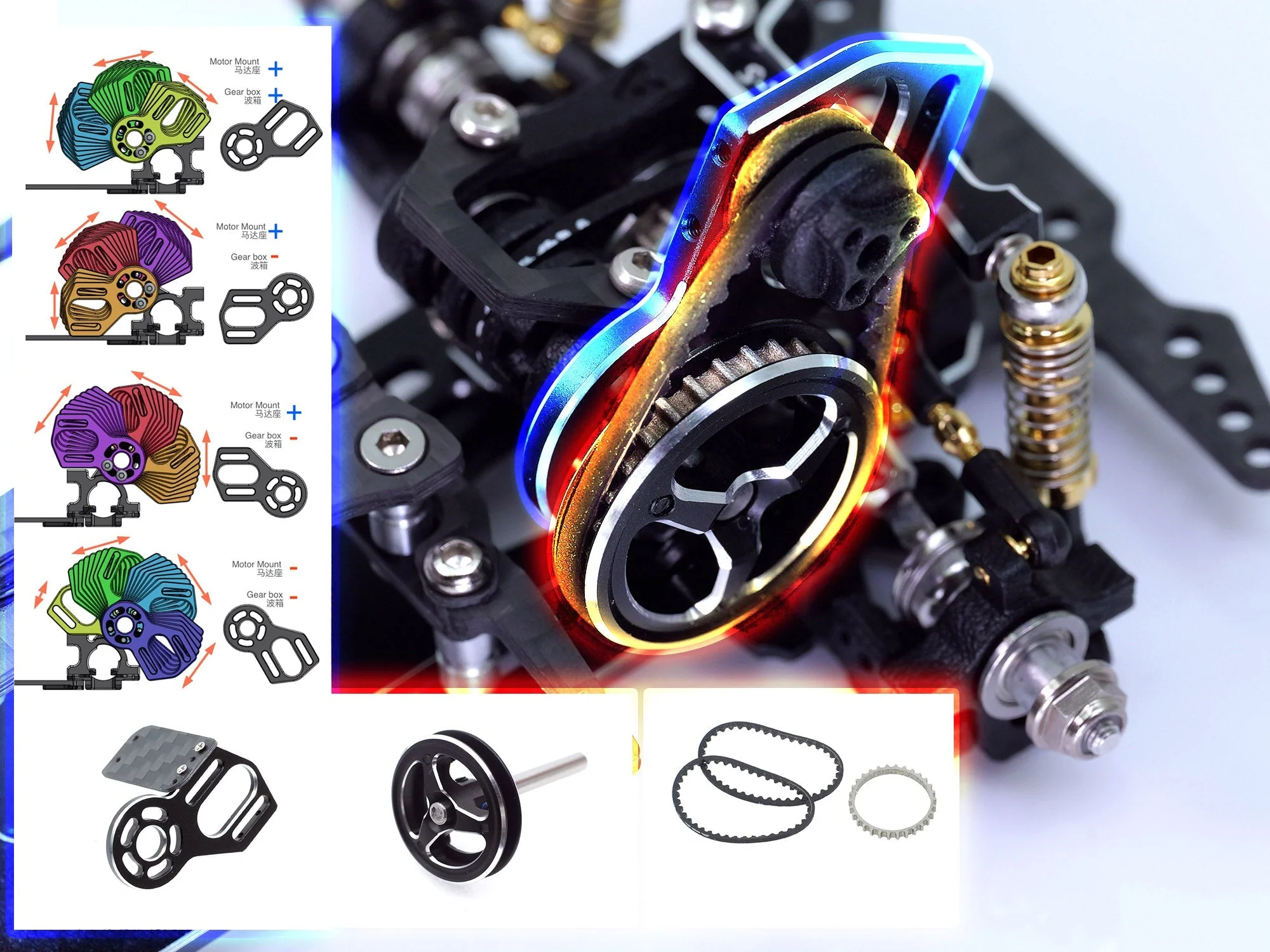 DriftART4 Factory Assembled Chassis + CNC Alloy Steering Knuckle & Rear Hub - Image 2