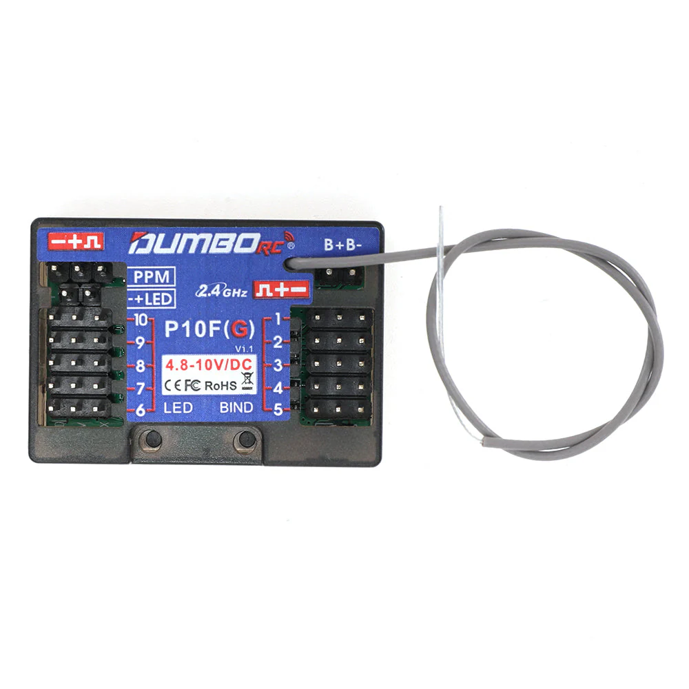 DUMBORC Micro Receiver P10FG with Gyro - Image 2