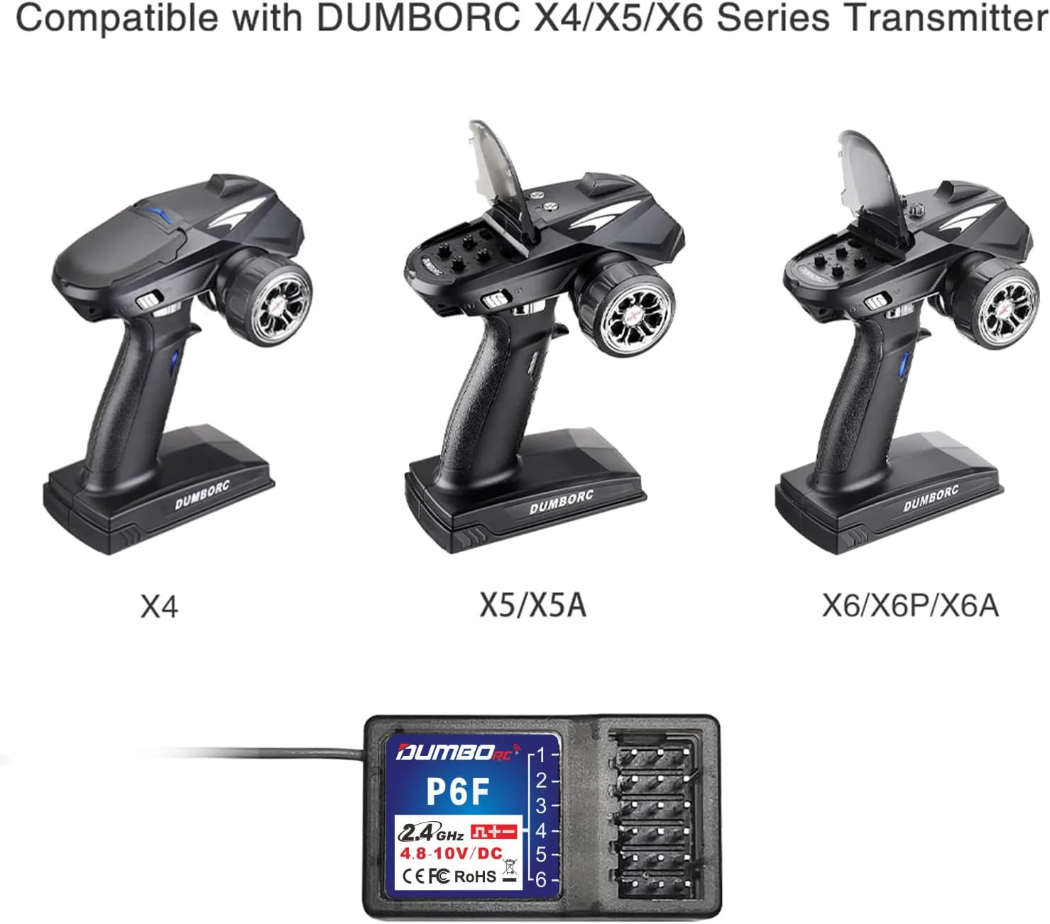 DUMBORC P6F 6 Channels 2.4GHz RC Receiver - Image 5