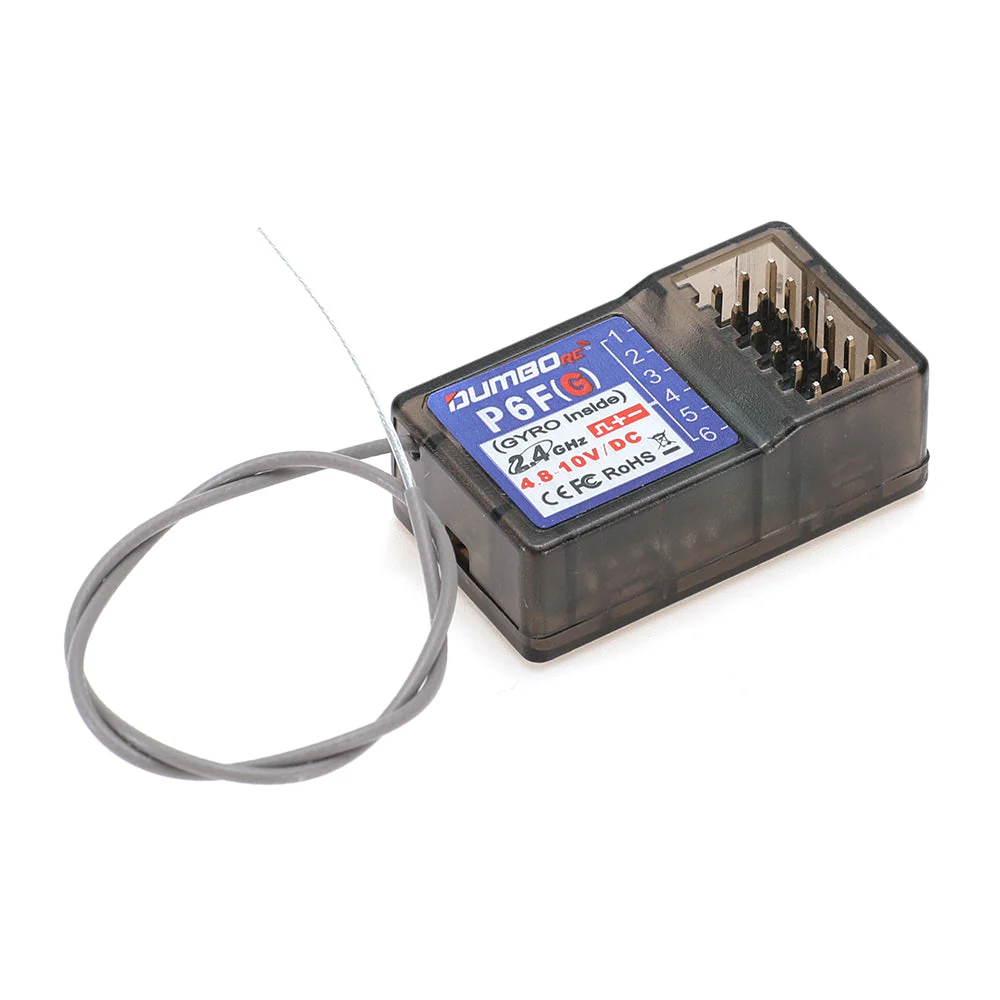 DUMBORC P6F(G) 6 Channels 2.4GHz RC Receiver with Gyro - Image 2