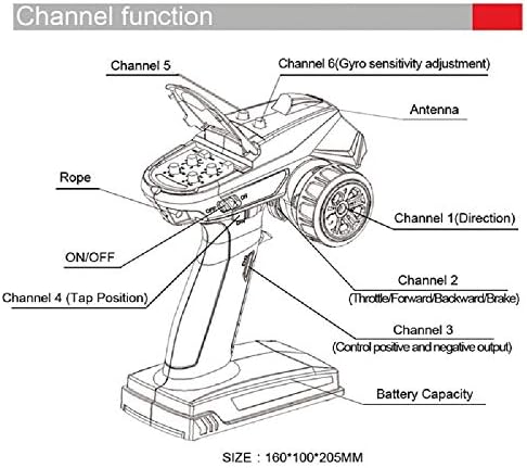 DUMBORC X6 6 Channel Surface Radio with Receiver P6FG Built-in Gyro - Image 3