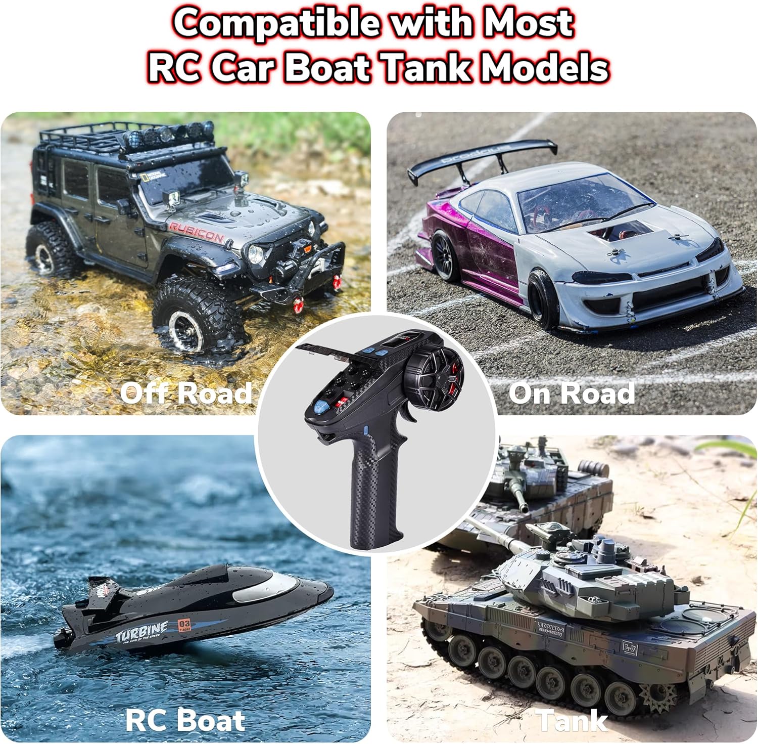 DUMBORC X6PM-350 2.4GHz 6CH Surface Radio with X6FG Gyro Receiver - Image 3