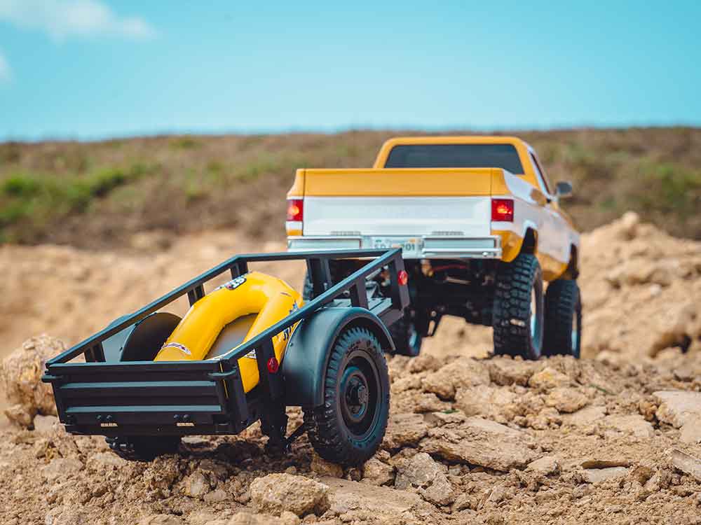 FMS 1:18 FCX18 Chevrolet K10 RTR - YELLOW - Image 7