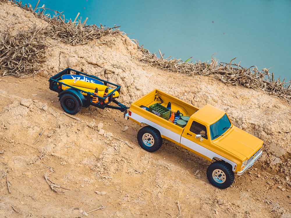 FMS 1:18 FCX18 Chevrolet K10 RTR - YELLOW - Image 8