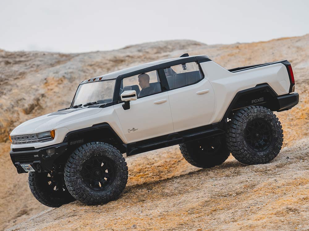 FMS 1:18 FCX18 Hummer EV Pickup Truck RTR - WHITE - Image 9