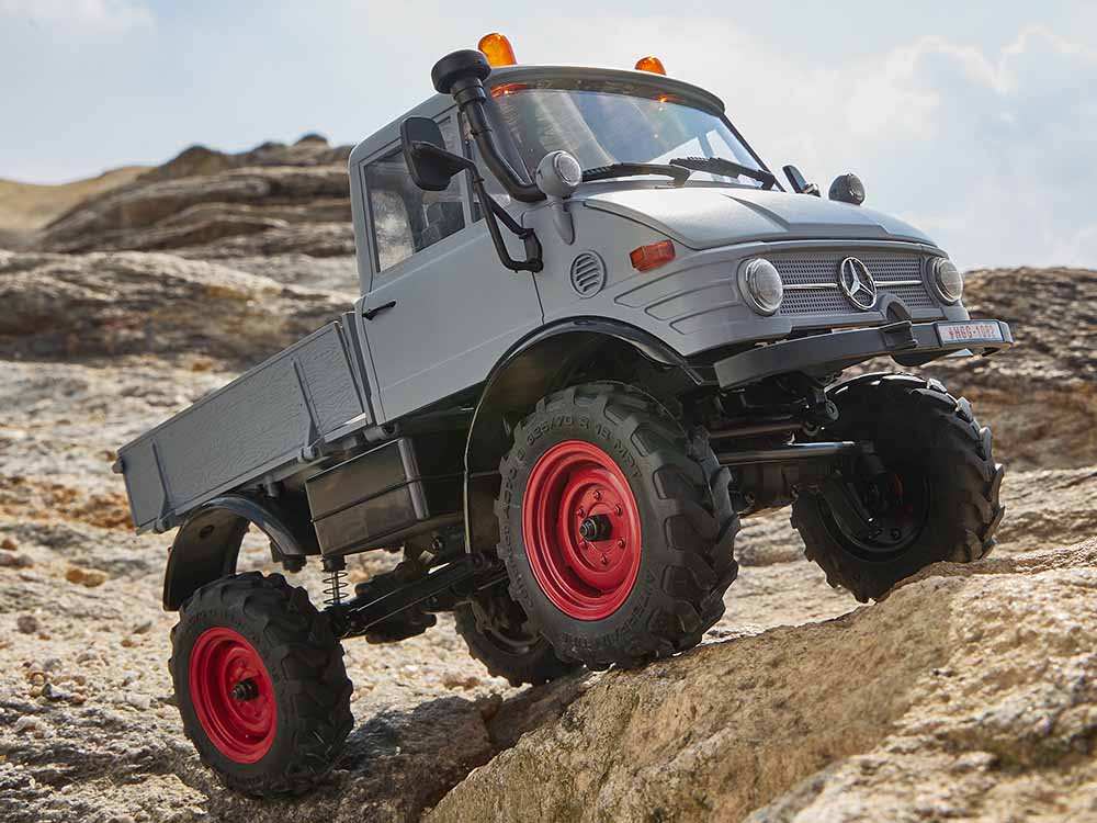 FMS 1:24 FCX24 Mercedes-Benz Unimog 421 RTR - GREY - Image 4