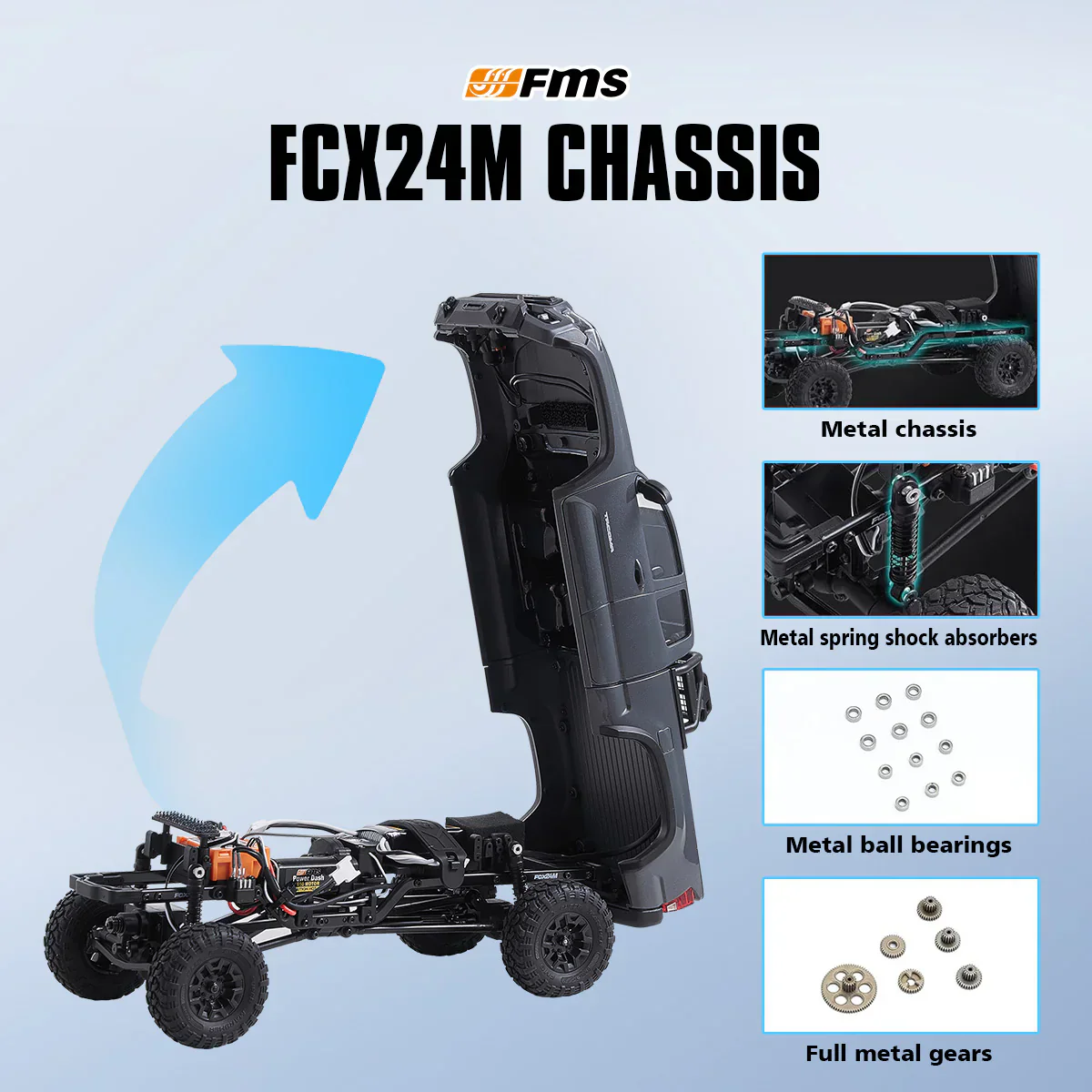 FMS 1:24 FCX24M Toyota Tacoma RTR - Image 21
