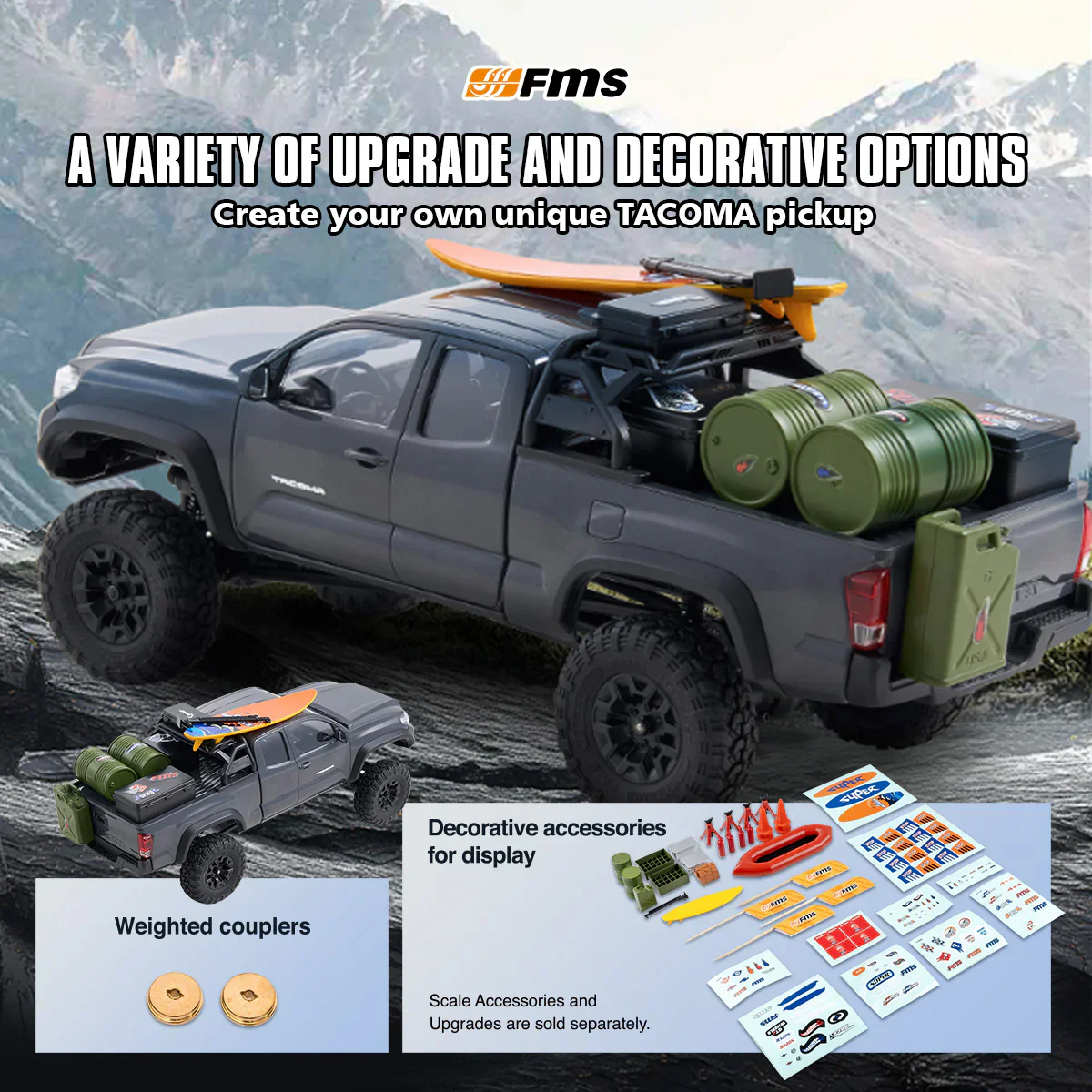 FMS 1:24 FCX24M Toyota Tacoma RTR - Image 22