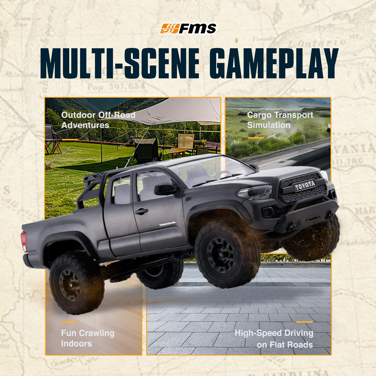 FMS 1:24 FCX24M Toyota Tacoma RTR - Image 23