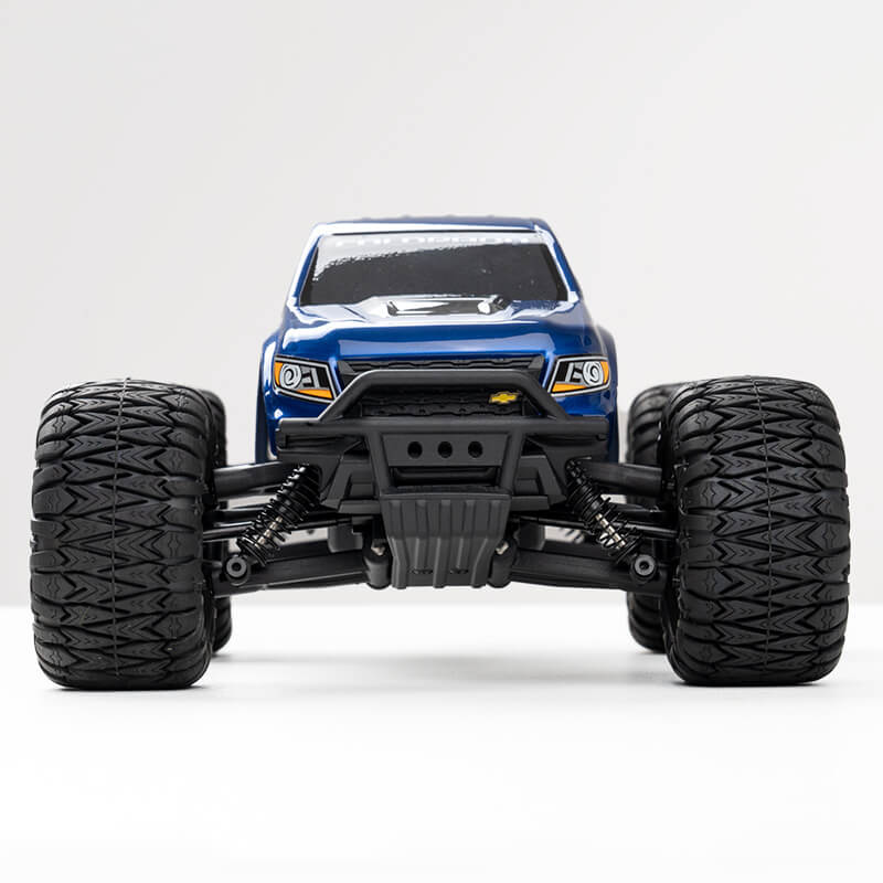 FMS 1/24 FMT24 Chevrolet Colorado Monster Truck RTR - BLUE - Image 4