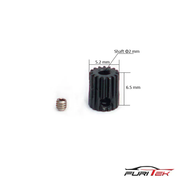 FURITEK 16T HIGH QUALITY STEEL PINION FOR MINI KOMODO AND MINI ROCKET MAN - Image 3