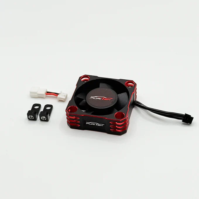 Furitek AeroSpin 30K Aluminum Fan Kit for SlideTech ESC – Black Red Edition - Image 3