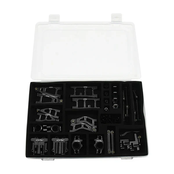 Furitek AluminaSpeed Ultimate Upgrade Aluminium Combo in BLACK color for 1/18 Arrma Mojave GROM - Image 2