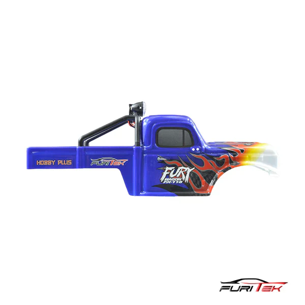 Furitek Blue With Flames Fury Wagon Body For Furitek FX118 - Image 3