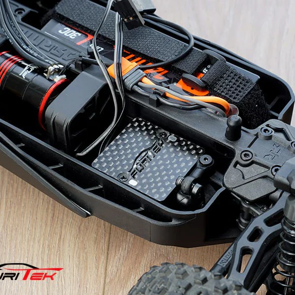 Furitek Carbon Fiber SERVO MOUNT/RADIO DECK FOR 1/18 TYPHON Mojave GRANITE GROM - Image 4