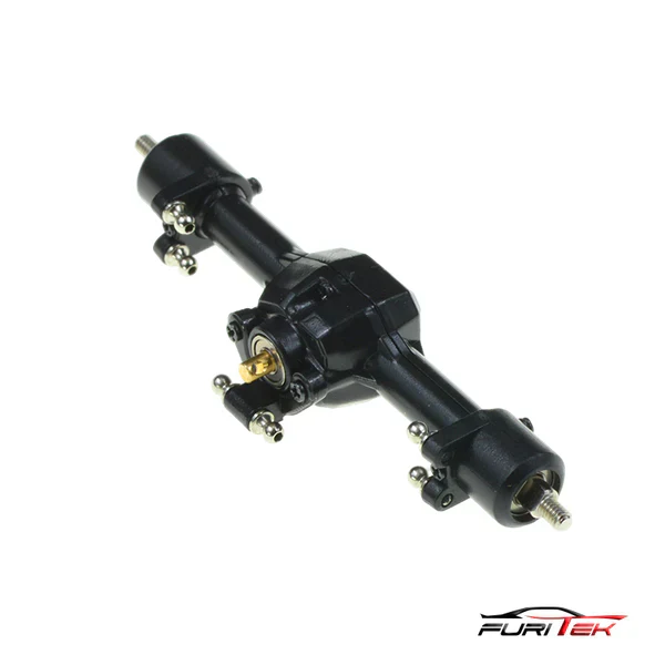 FURITEK COMPLETE PRE-BUILT REAR AXLE SET FOR FX132 1/32 SPARE PART - Image 2