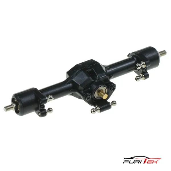 FURITEK COMPLETE PRE-BUILT REAR AXLE SET FOR FX132 1/32 SPARE PART - Image 3