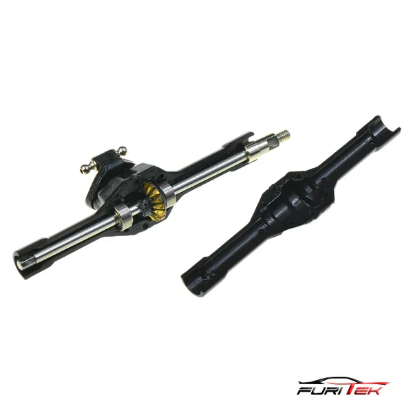 FURITEK COMPLETE PRE-BUILT REAR AXLE SET FOR FX132 1/32 SPARE PART - Image 4