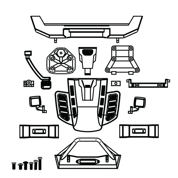 FURITEK FX118 KATANA BODY PARTS SET