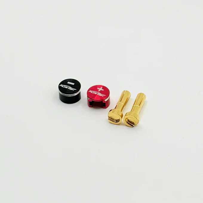 Furitek LowPro Bullet Plug Grips w/4mm Bullets (Black/Red)