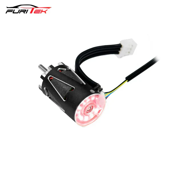 Furitek LumaPower w/LED 5500kv Brushless Sensored Motor for 1/24 1/28 Mini-Z/MiniDrift - Black color - Image 2
