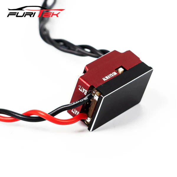 FURITEK MICROBOOST 2S LiPo 25A/50A Brushless ESC for 1/24 & 1/28 Drift/Race Cars - Sensored/Sensorless, Red Color with LCD Display, Solderable and Wire Replaceable - Image 3
