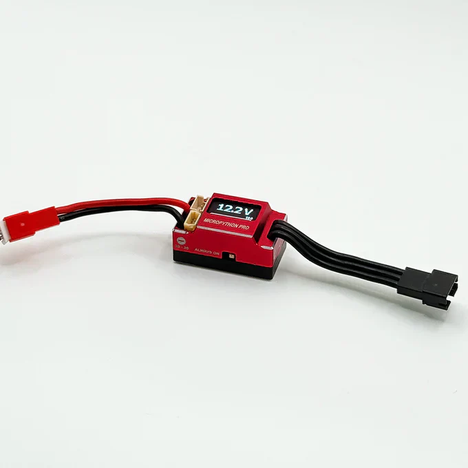 Furitek MicroPython Pro OLED – 25A/50A Brushed/Brushless ESC with Wireless Module for 1/18 & 1/24 RC Crawlers