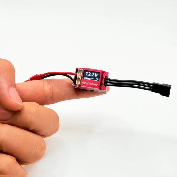 Furitek MicroPython Pro OLED – 25A/50A Brushed/Brushless ESC with Wireless Module for 1/18 & 1/24 RC Crawlers - Image 4