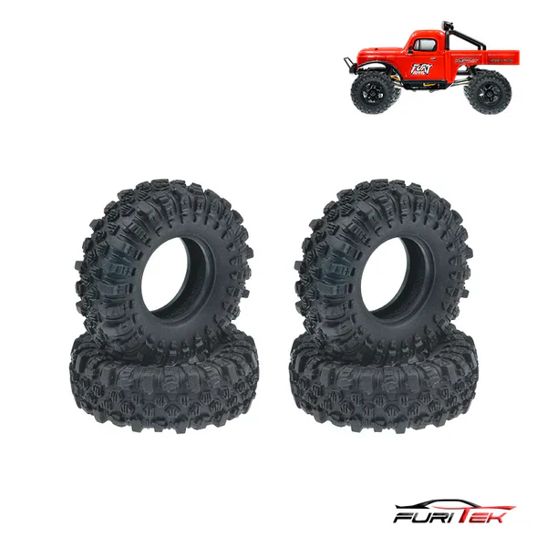Furitek Mudder 60mm Tires Extra Soft Sticky Set For 1.2inch Wheel (FX118) - Image 3