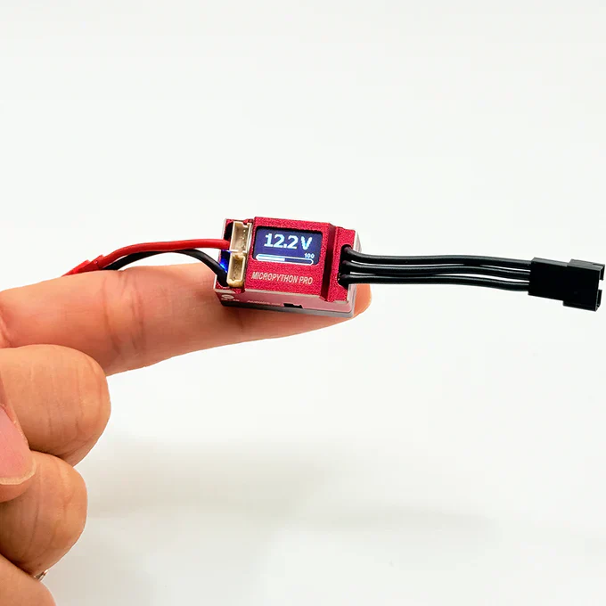 Furitek ShadowCore 2025 – OLED Brushless Power System with MicroPython Pro OLED & Cedar Inrunner for SCX24 - Image 4