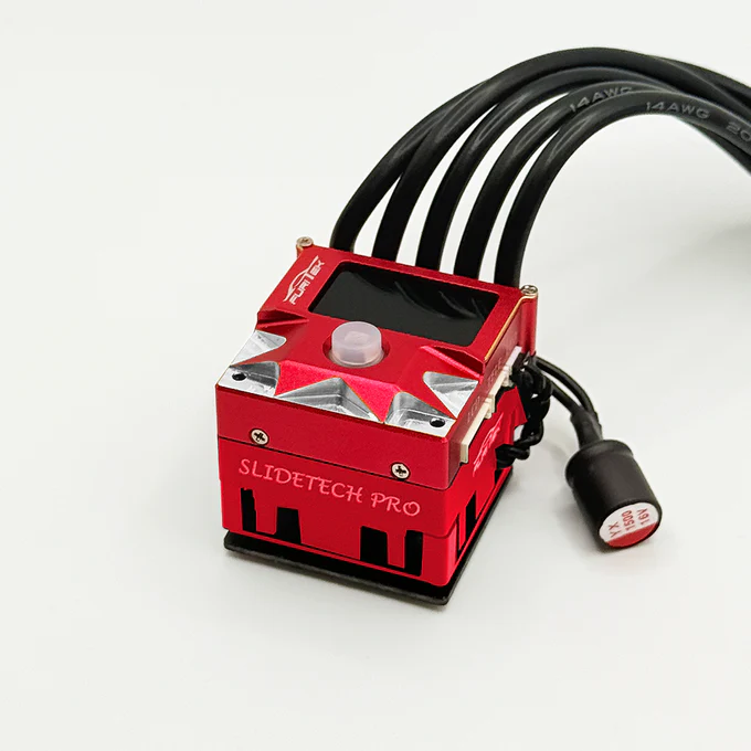 Furitek SlideTech PRO 1/10 Sensored ESC w/ OLED & Internal Fan – Drift & Stock Racing – RED Edition