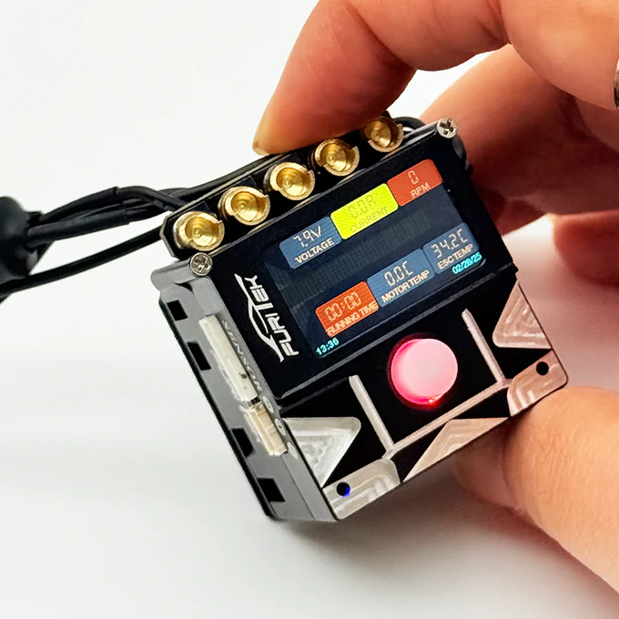 FURITEK SLIDETECH RACE 1/10 160A SENSORED ESC W/ OLED & INTERNAL FAN – Stock/Mod Competition ESC - Image 4