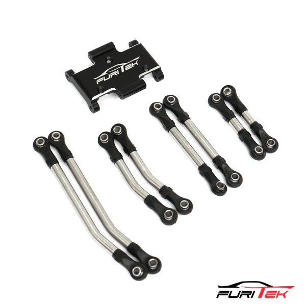 Furitek Steel High Clearance Links Sets With Aluminium Skid Plate For Furitek FX118 - Image 4