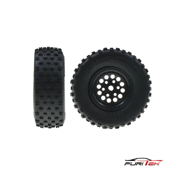 FURITEK TIRE AND WHEEL SETS FOR FX132 MT ETNA 1/32 SPARE PART - Image 4