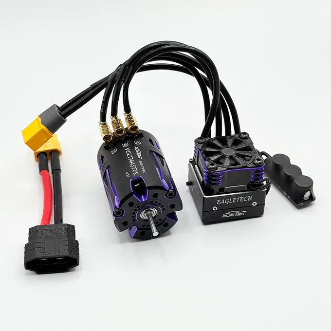 Furitek VoltEagle 1/10 Drift Combo – Midnight Edition (Plug & Play Brushless Sensored System for Traxxas 4-Tec Drift) - Image 3