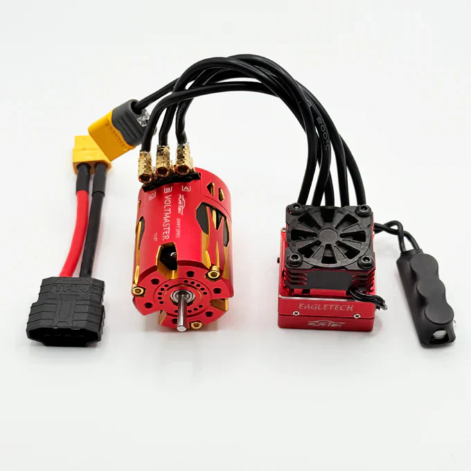 Furitek VoltEagle 1/10 Drift Combo – RED Edition (Plug & Play Brushless Sensored System for Traxxas 4-Tec Drift) - Image 2