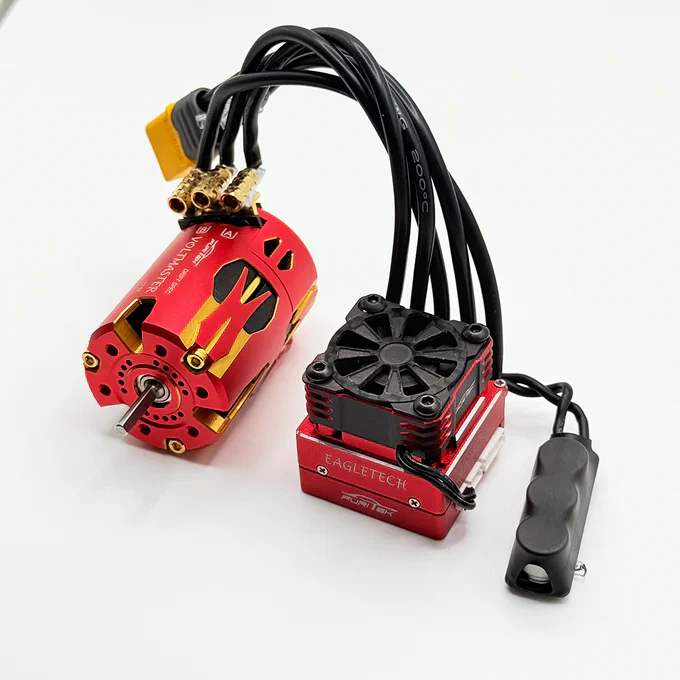 Furitek VoltEagle 1/10 Drift Combo – RED Edition (Plug & Play Brushless Sensored System for Traxxas 4-Tec Drift) - Image 3