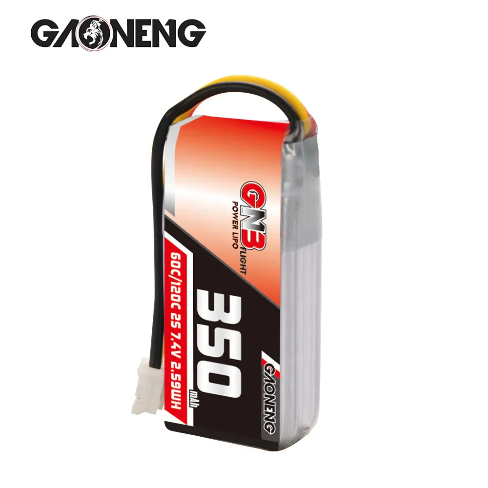 GAONENG GNB 2S 7.4V 350mAh 60C LiPo Battery PH2.0 3Pin Connector - Image 3