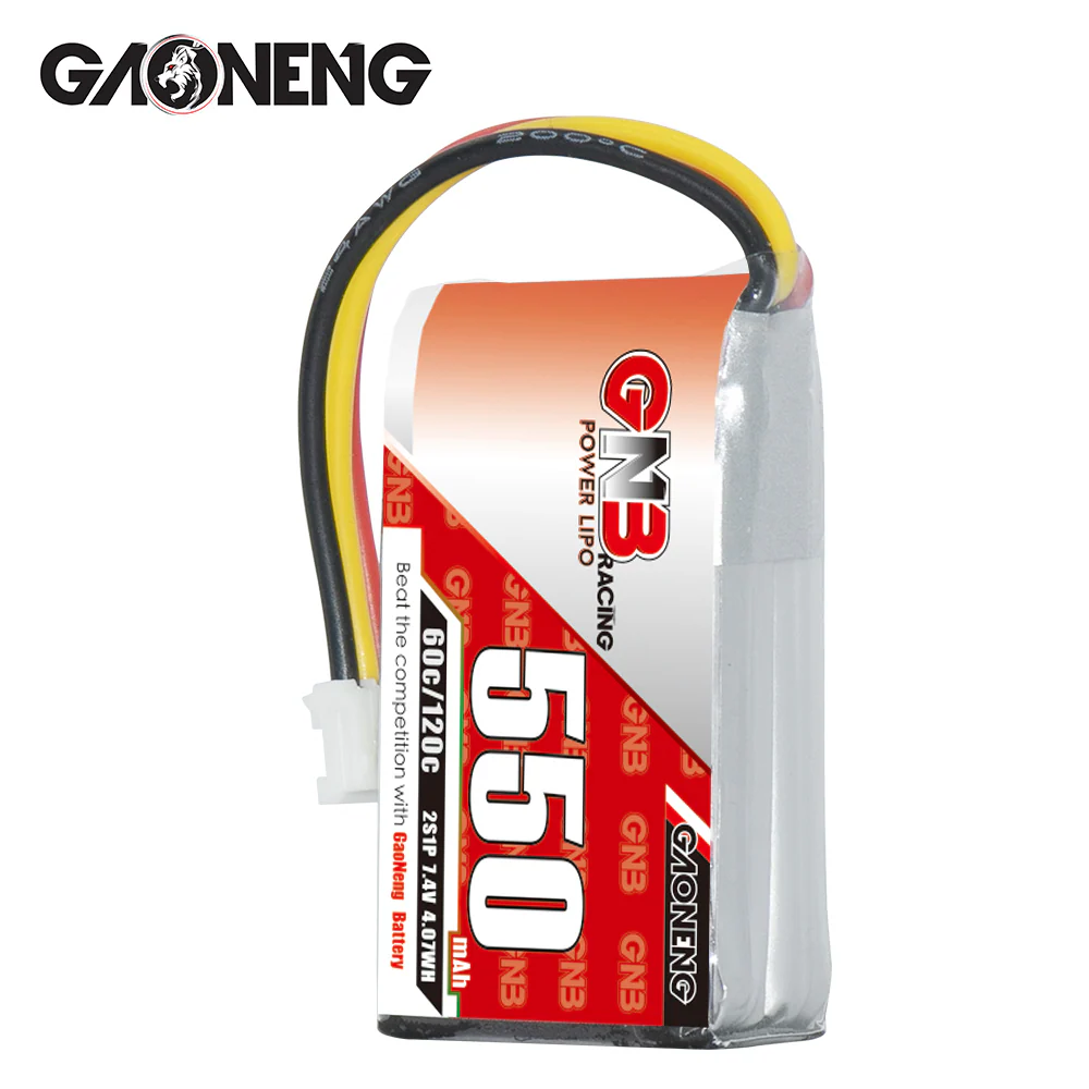 GAONENG GNB 2S 7.4V 550mAh 60C LiPo Battery PH2.0 3Pin Connector - Image 4