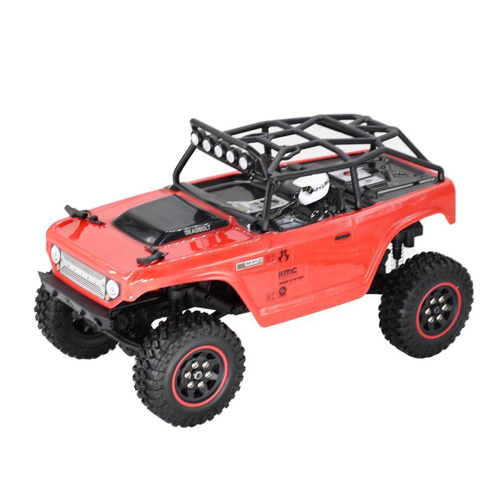 Hobby Details Axial SCX24 1.0'' Quality Mini Plastic Wheel&Tire Set 4pcs/set Dia 49mm, Width 18mm Red - Image 6