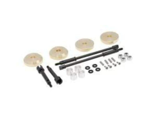 Hobby Details Axial SCX24 4mm Brass Wheel Counterweight with Widen Axles 4pcs/set - Image 5