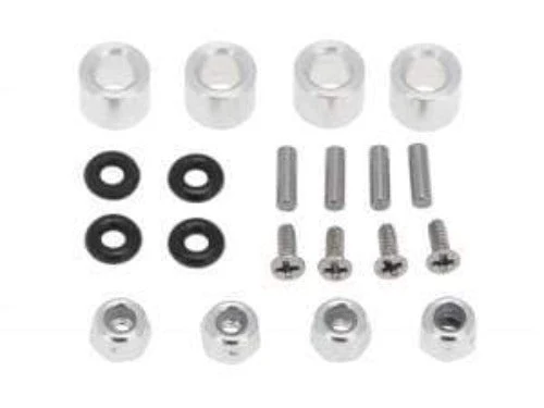 Hobby Details Axial SCX24 4mm Brass Wheel Counterweight with Widen Axles 4pcs/set - Image 6