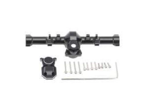 hobby Details Axial SCX24 Aluminum Alloy Rear Axle Housing Black with Cover 1pc - Image 2