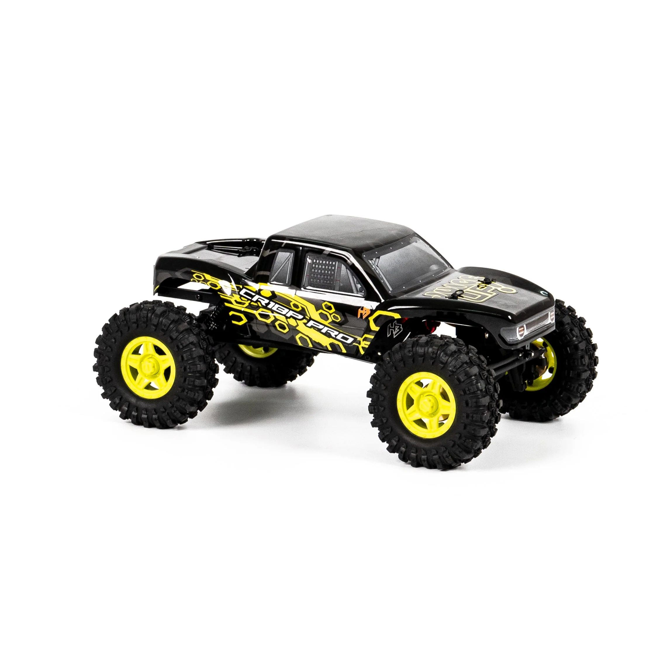 Hobby Plus 1/18 CR 18P PRO Brushless Juice Up 4X4 RTR Rock Crawler - Yellow - Image 4