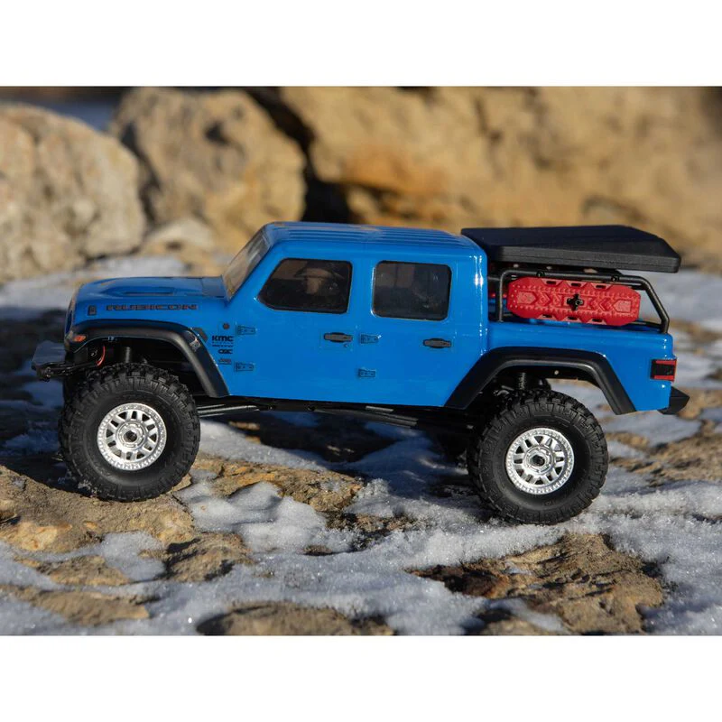 SCX24 Jeep JT Gladiator 4WD Rock Crawler Brushed RTR, Beige - Image 12