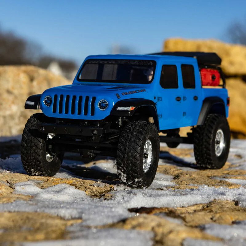 SCX24 Jeep JT Gladiator 4WD Rock Crawler Brushed RTR, Beige - Image 13