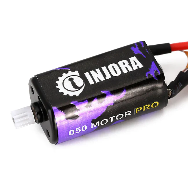 INJORA 050 50T PRO Brushed MOTOR (WITH MOUNT PLATE) for Axial SCX24 - Image 4