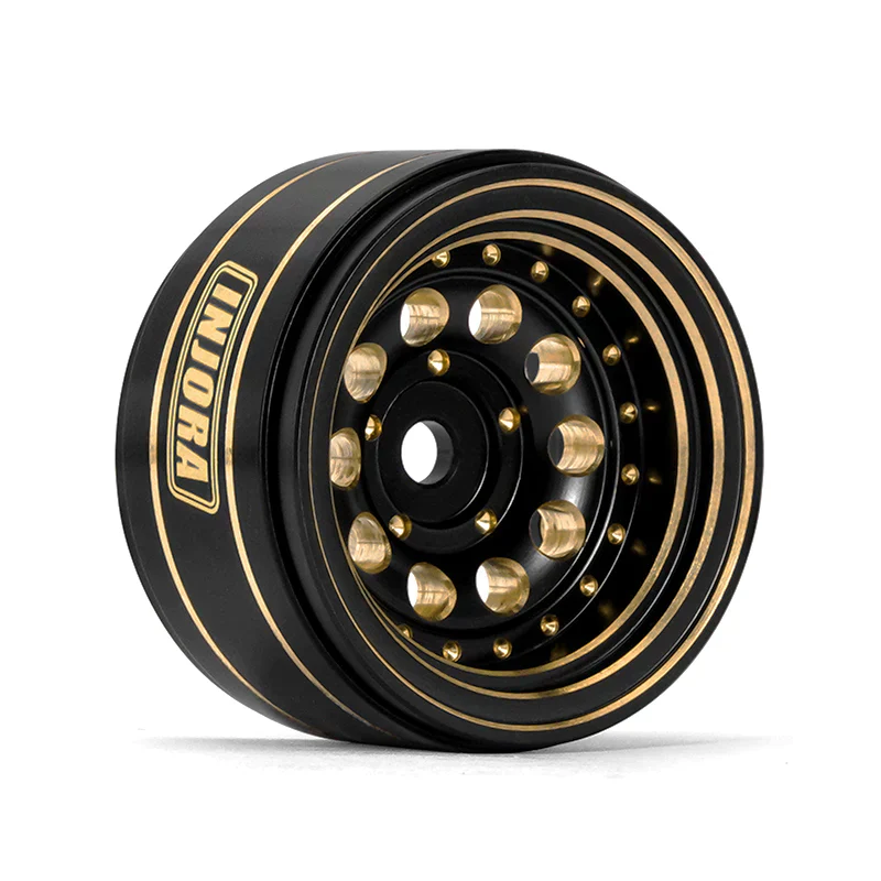 INJORA 1.0" 39g/Pcs Brass Beadlock Wheels Negative Offset 2.65mm For 1/24 1/18 RC Crawlers - Image 5