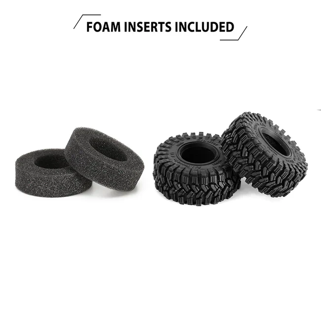INJORA 1.0" 58*24mm S5 All Terrain Super Soft Sticky Tires for 1/18 1/24 RC Crawlers (4) - Image 6