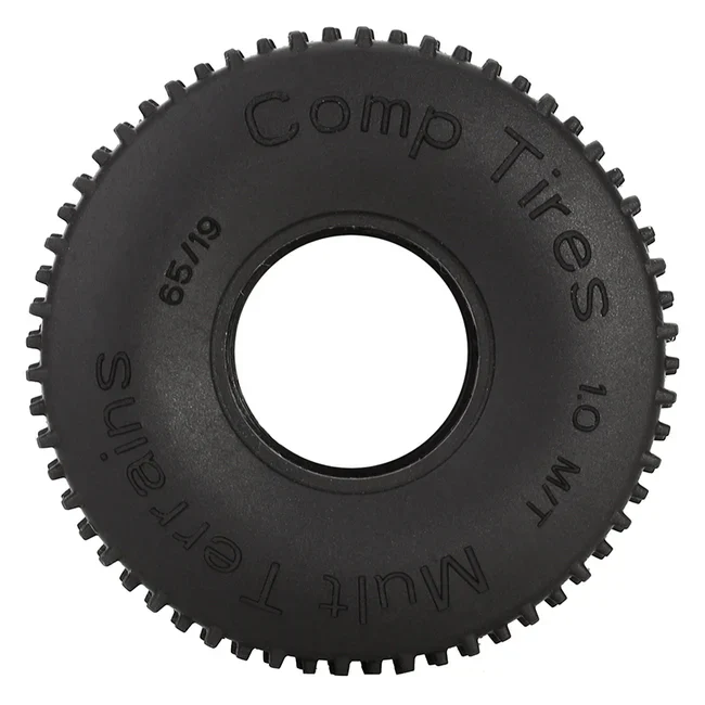 INJORA 1.0" 65*19mm Comp Pin Multi Terrains Tires for 1/24 RC Crawler Rock Buggy (4) - Image 3
